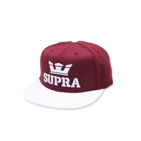 Supra Accessories ABOVE SNAP Hats Maroon/White | US-66176